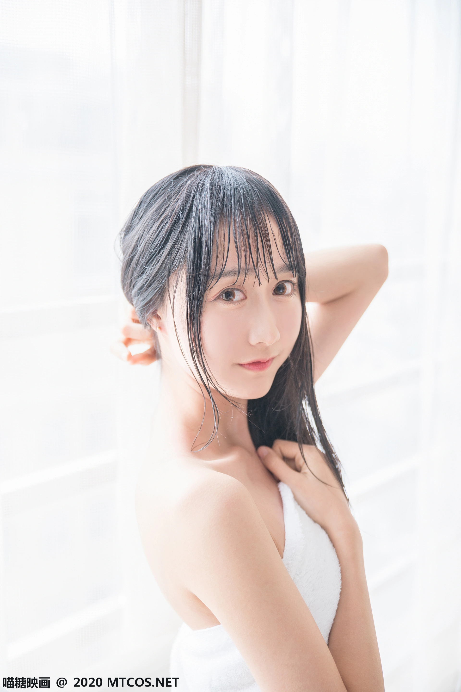 喵糖映画 - VOL.174 纯白浴巾 3