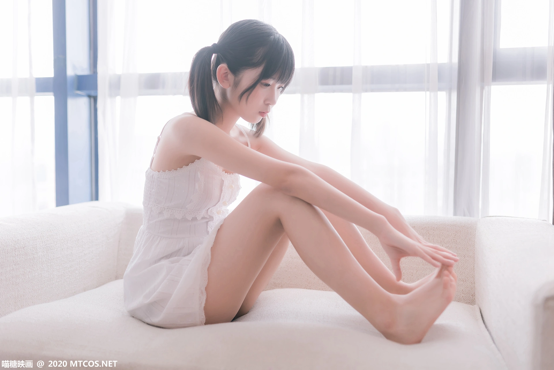 喵糖映画 - VOL.177 白裙少女 1